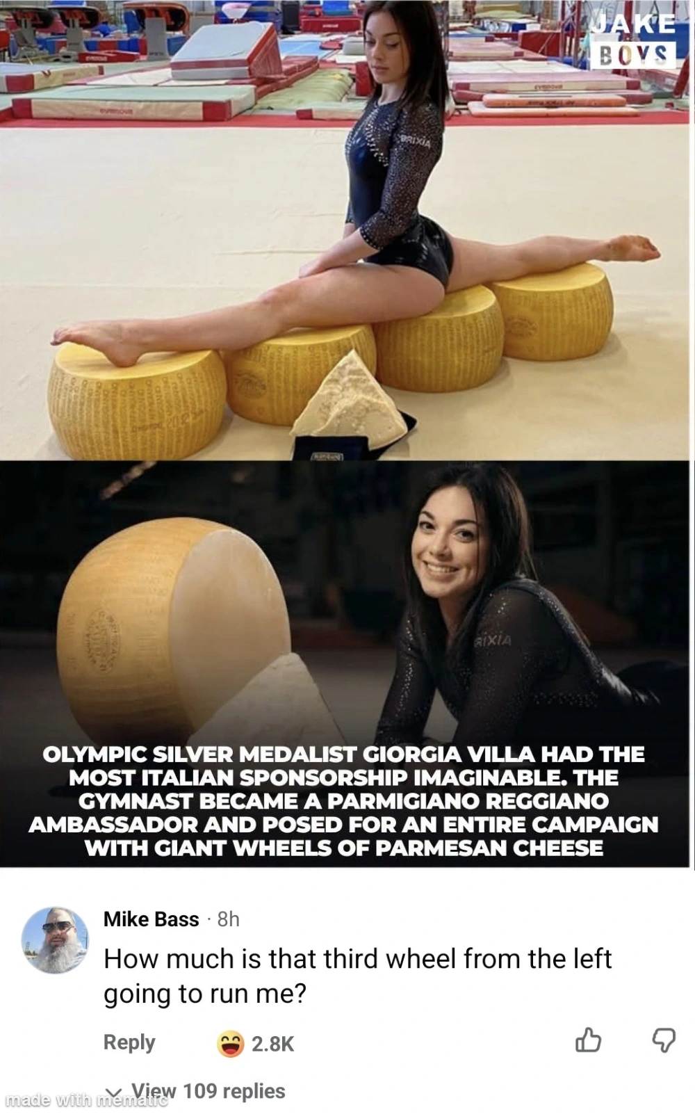 Cheeseus Christ, the comments