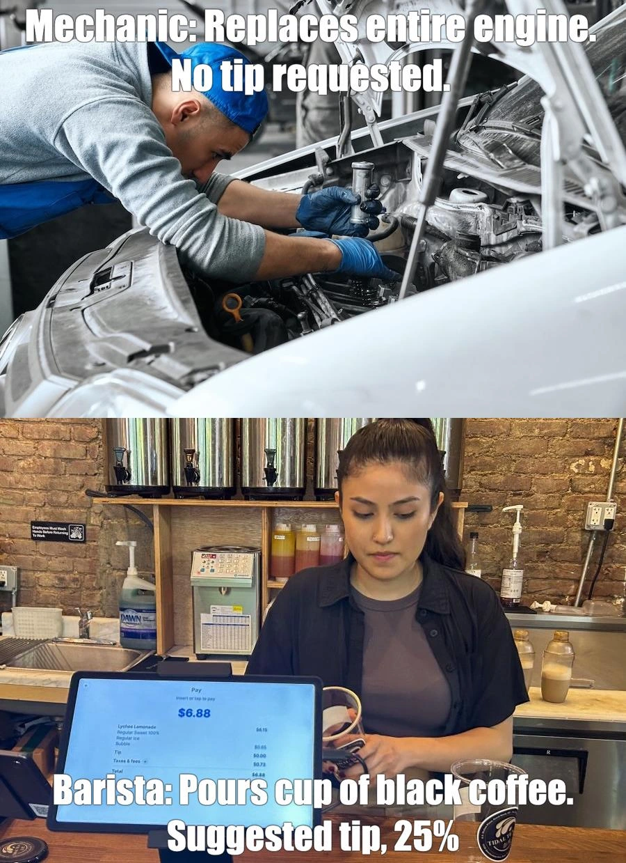 Mechanics need a payment screen