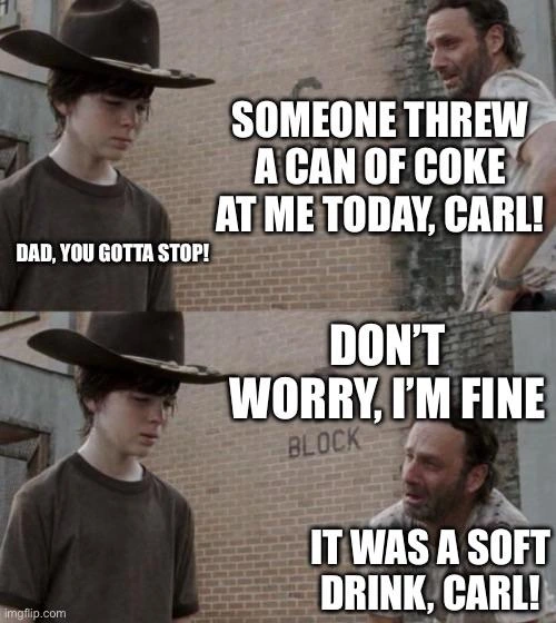 It was a soft drink!